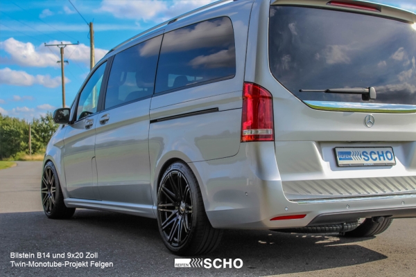 9x20 ET47/40 Twin Monotube Projekt Alufelge schwarz für Mercedes Vito 447